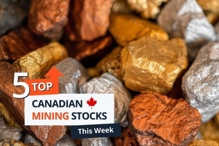 Top 5 Canadian Mining Stocks This Week: Gold Reserve Jumps with 132 Percent Gain